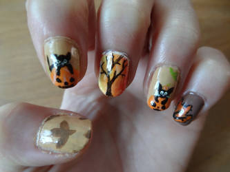 Halloween nail art 2