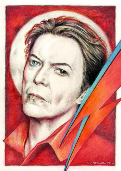David Bowie tribute by vinegar