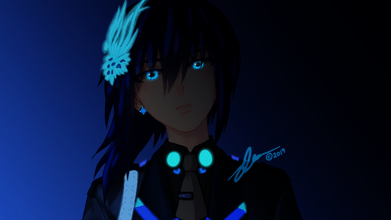 Blue Flash Oc My Oc (Blue Neon) by Blueink17 on DeviantArt