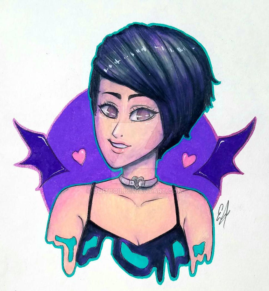 Deviantart Bat Winged bat winged girl by doitboii on DeviantArt
