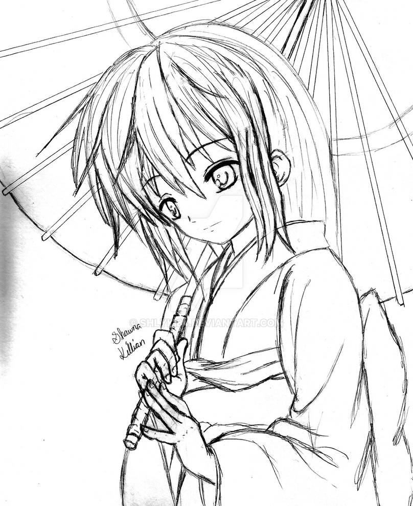 Traditional Japanese Anime Girl By Shlyki84 On Deviantart Traditional Japanese Anime Girl By Shlyki84 On Deviantart