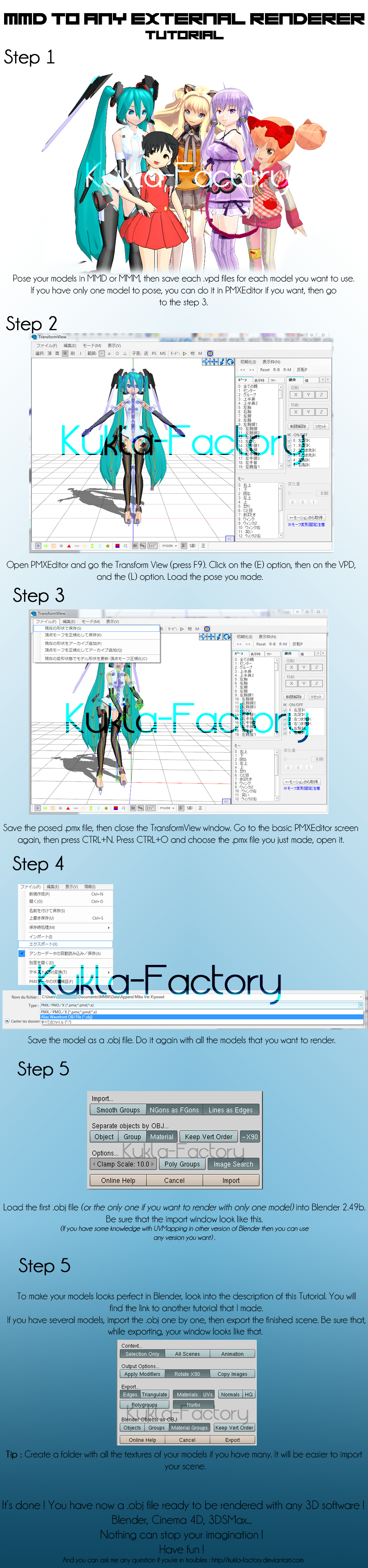 MMD to Any External Renderer Tutorial