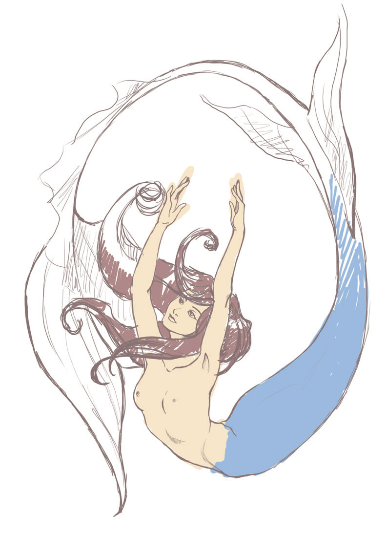 unfinished mermaid