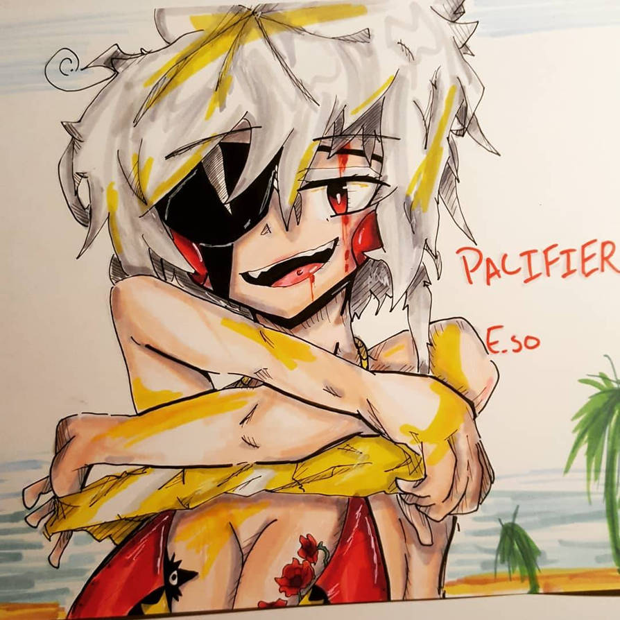 Oc With Pacifier Deviantart PACIFIER- Character Design sketch #2 by Thronezz on DeviantArt