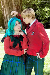 Haruka x Michiru _ look each other