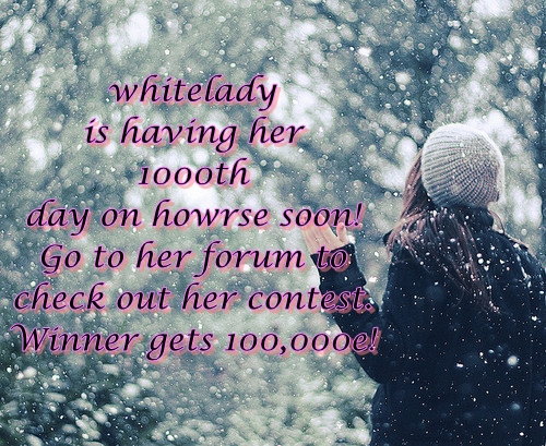 Whitelady's Howrse Giveaway Banner