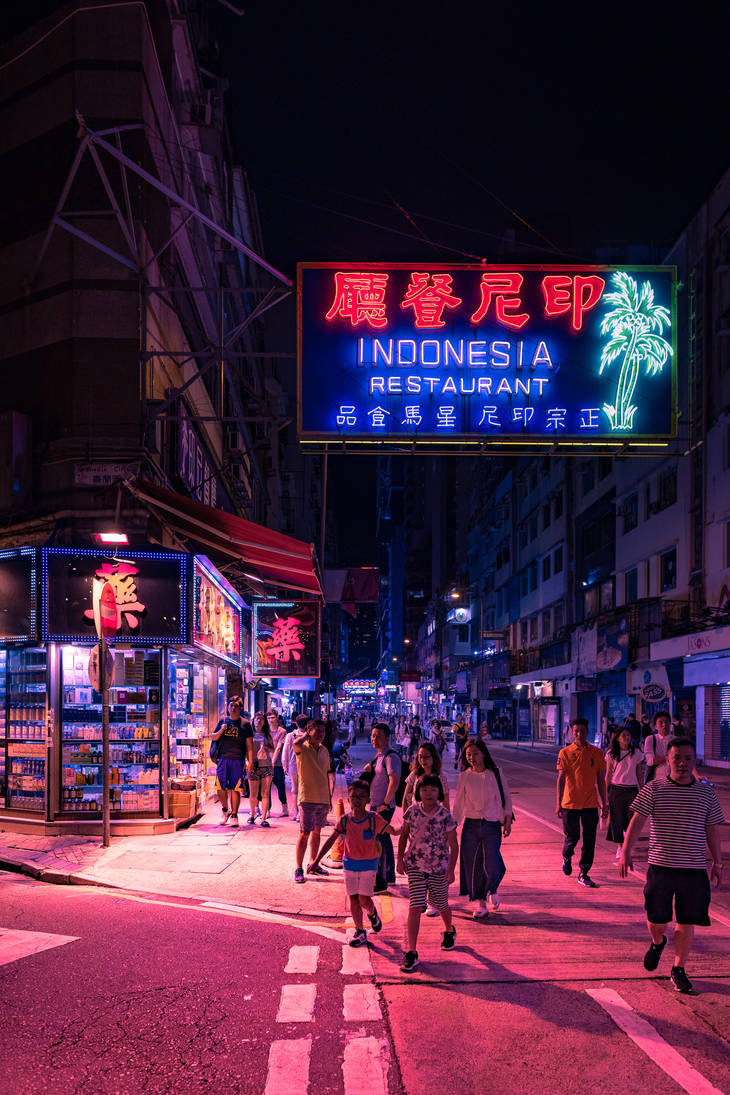 Hong Kong Street Scene by rayxearl on DeviantArt