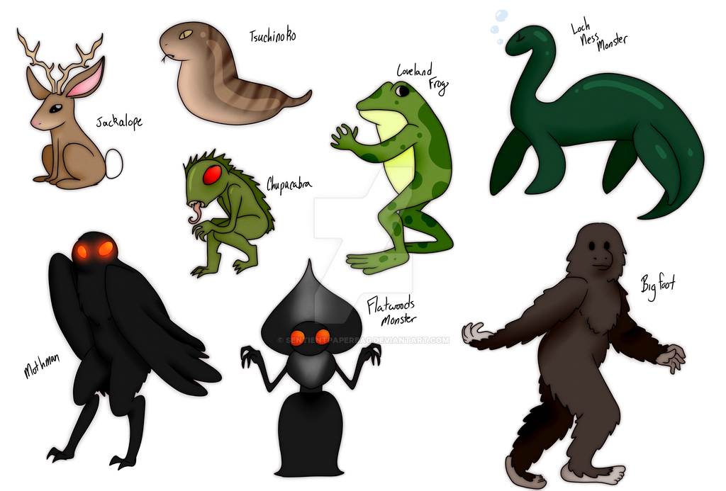 Cryptids by SentientPaperBag on DeviantArt