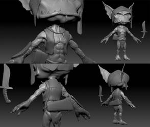 Goblin 3D Clothing and Props WIP