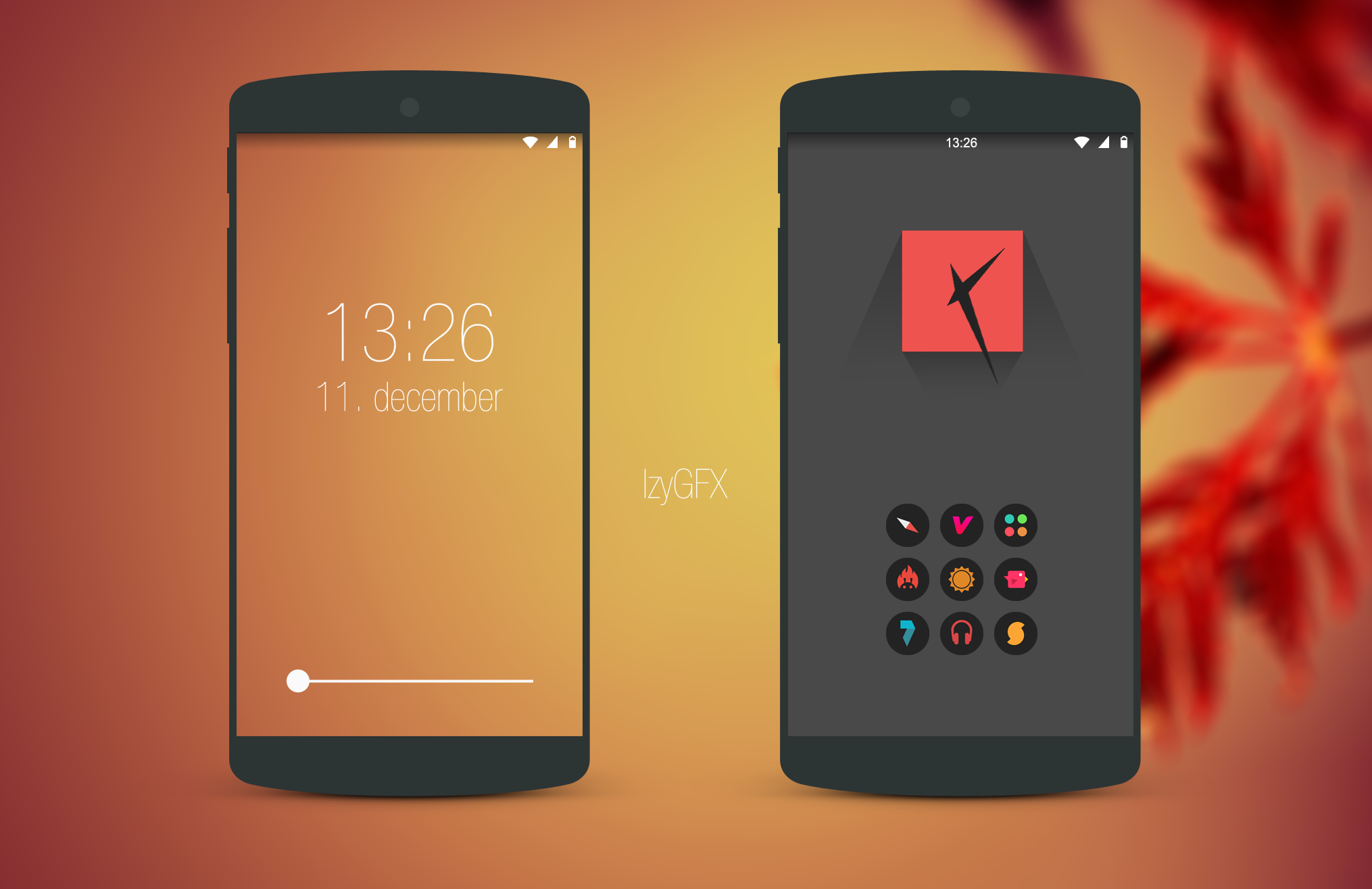 Minimal Homescreen Design Leaf By