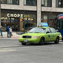 Green NYC Taxi Crown Victoria
