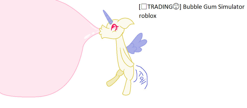 Pony Roblox Trading Bubble Gum Simulator By Pinkydash20 On Deviantart - pony roblox trading bubble gum simulator by pinkydash20