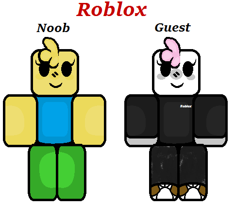 Roblox guest and noob remake in different styles : r/roblox