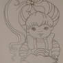 Rainbow Brite pencil sketch