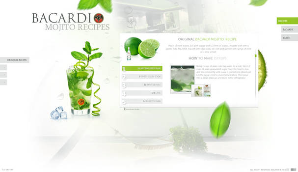 BACARDI Mojito Recipes Design