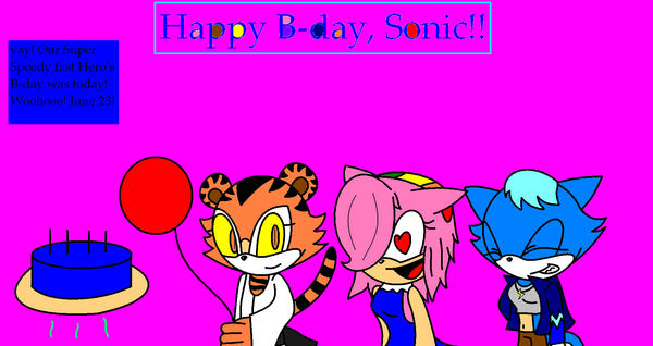 Sonic's 18th Birthday yay