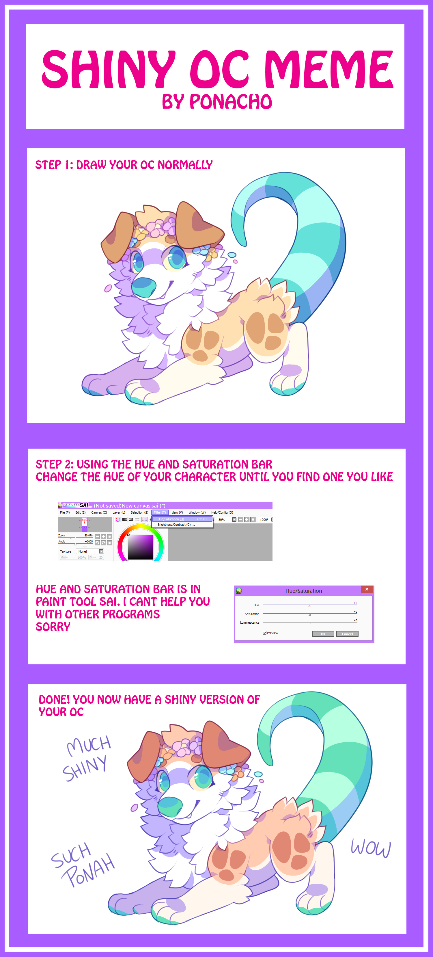 PONAH SHINY OC MEME