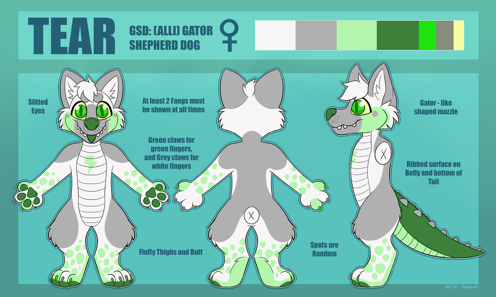 Tear fursuit ref sheet by Ponacho on DeviantArt