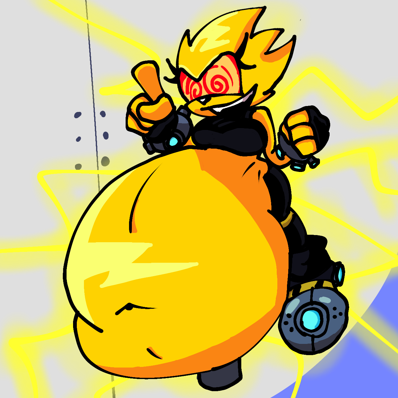 Pixilart - Fleetway super Sonic by STUPIDRT