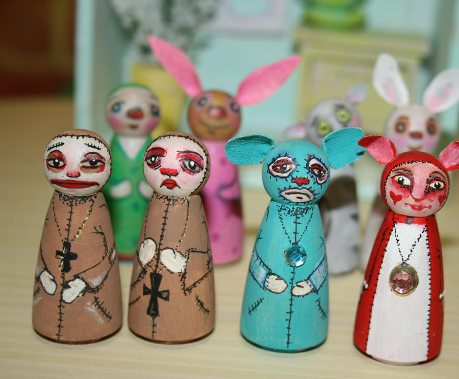 Wooden dolls