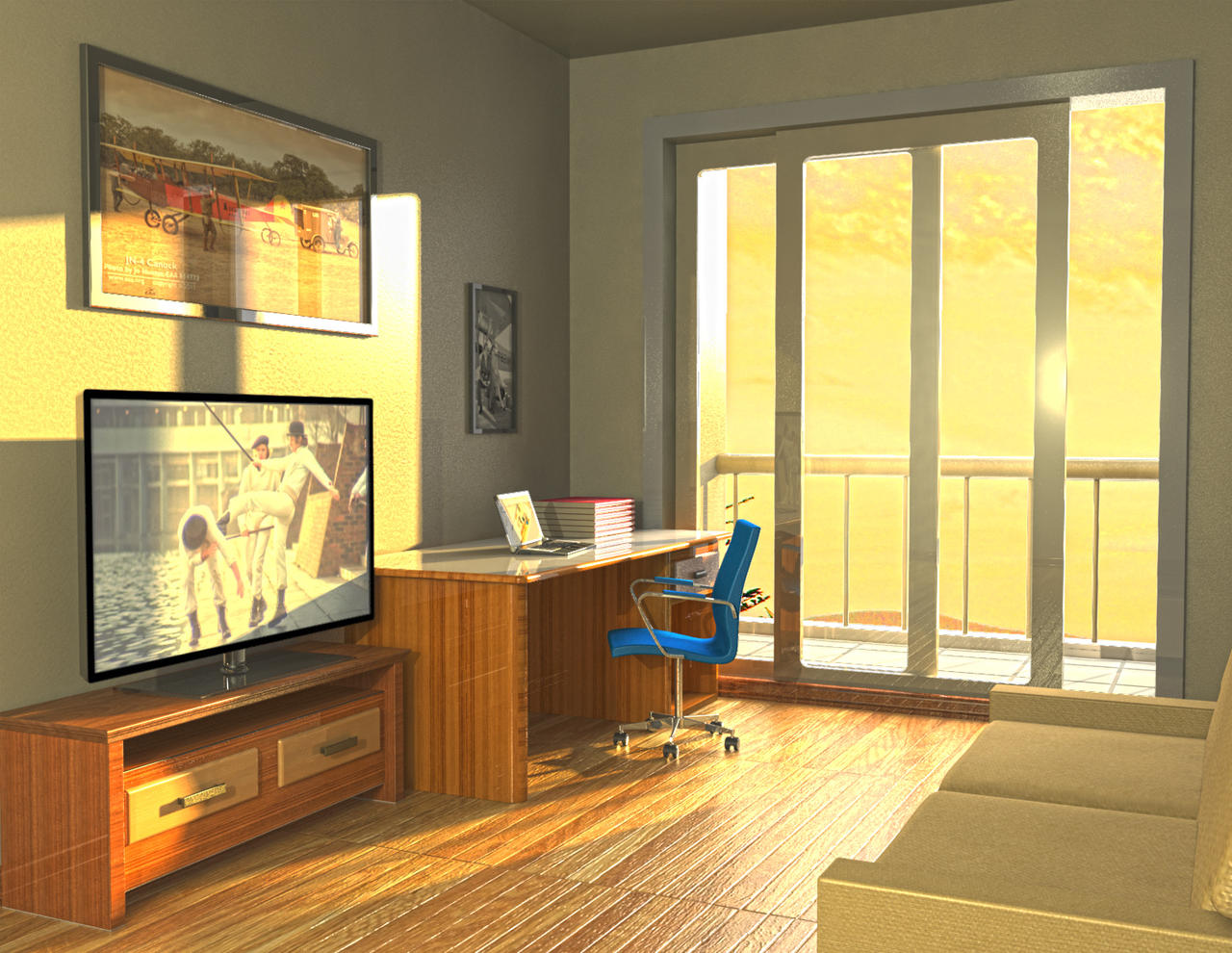 Interior Renderization by cleohenn on DeviantArt