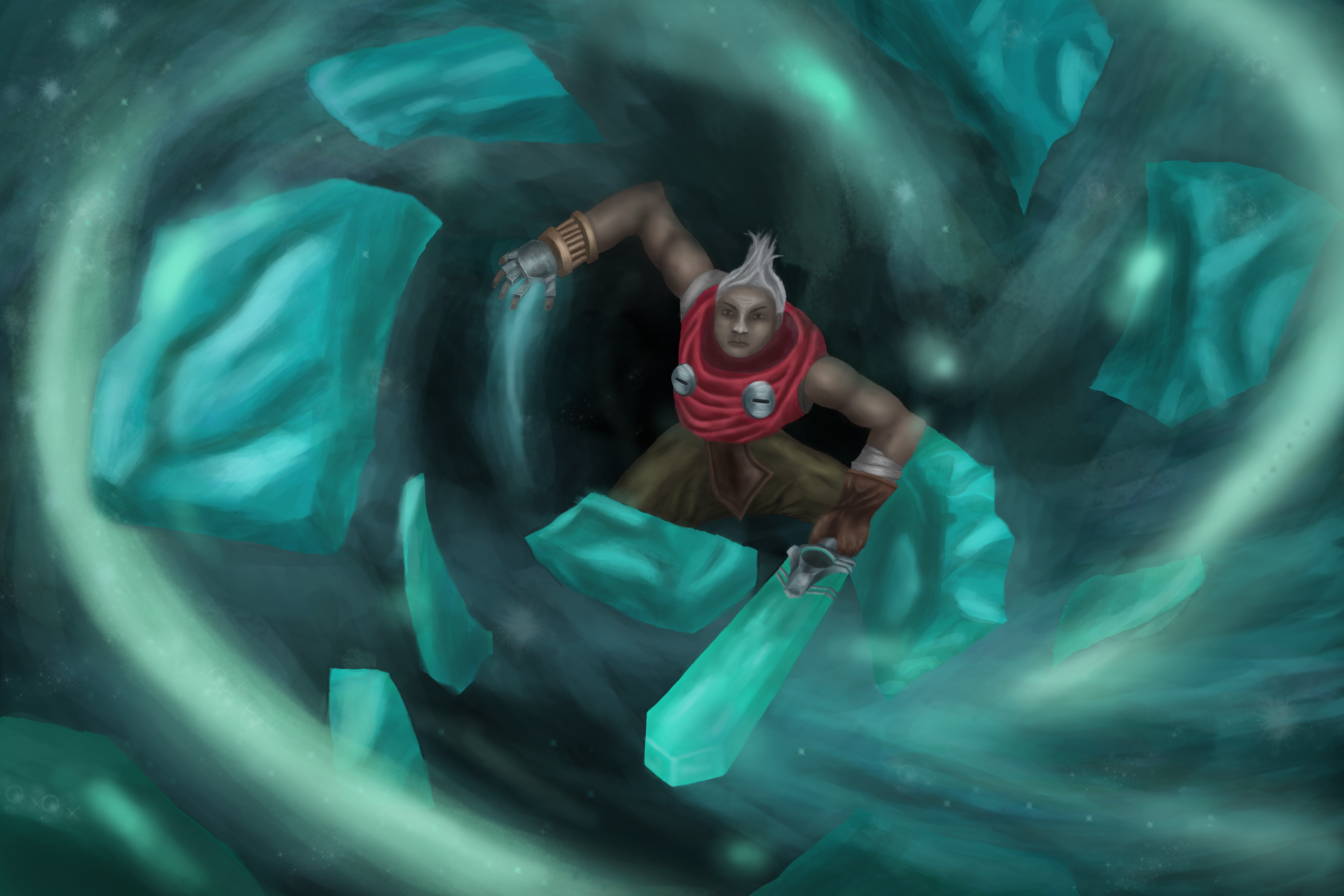 Ekko in a time warp (League of Legends)