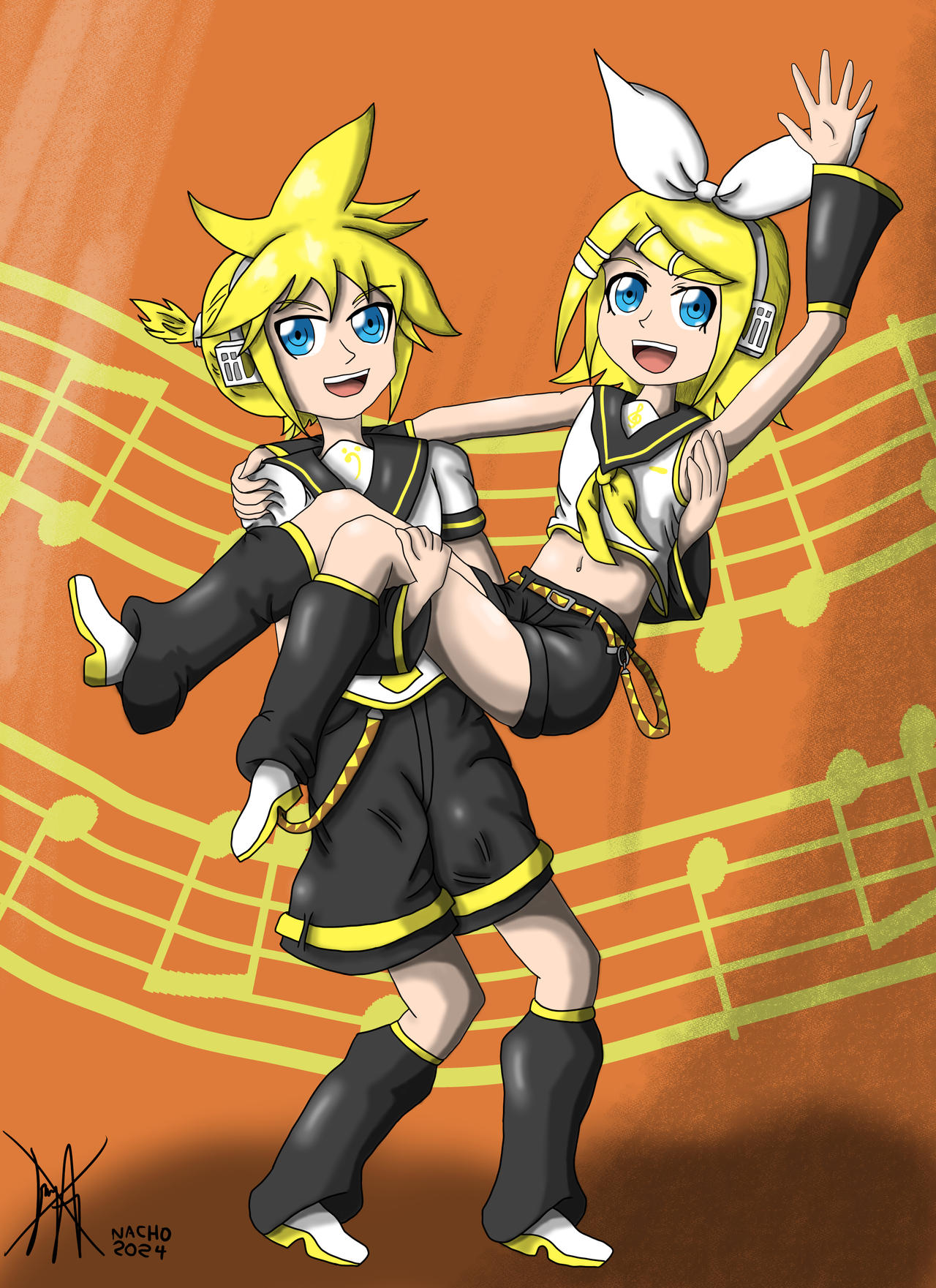 Len And Ryn Rin y Len by nachosonic on DeviantArt