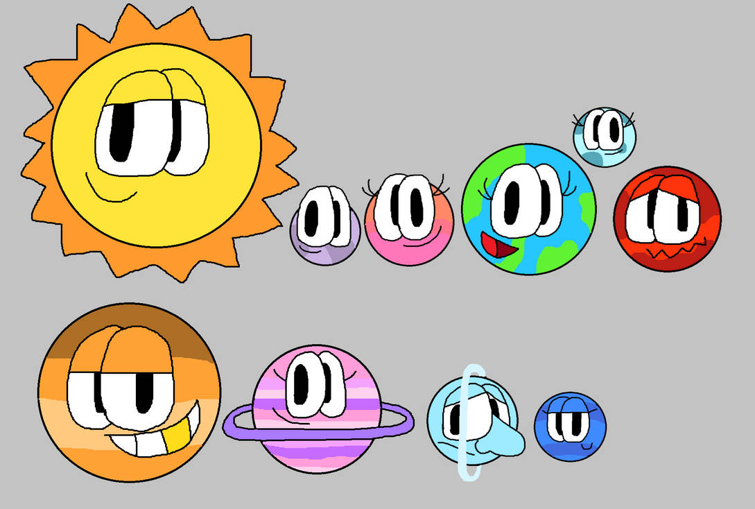 The Planets of the Solar System by cubone364 on DeviantArt