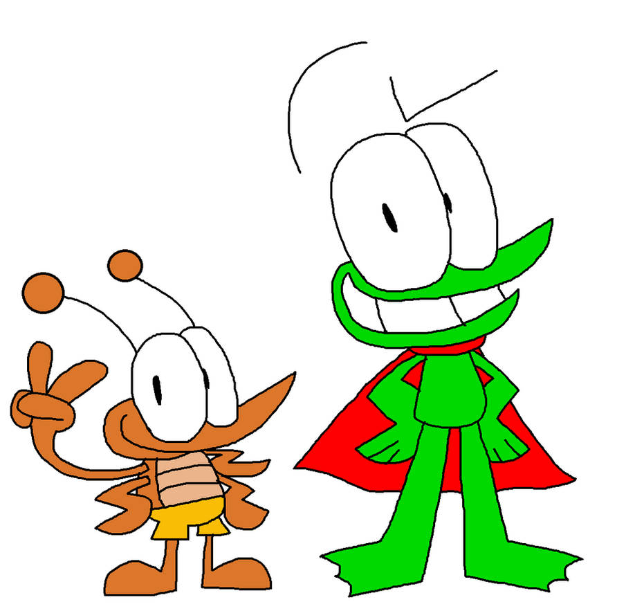 Frog Vs Cockroach Danger Frog and Caution Cockroach by cubone364 on DeviantArt
