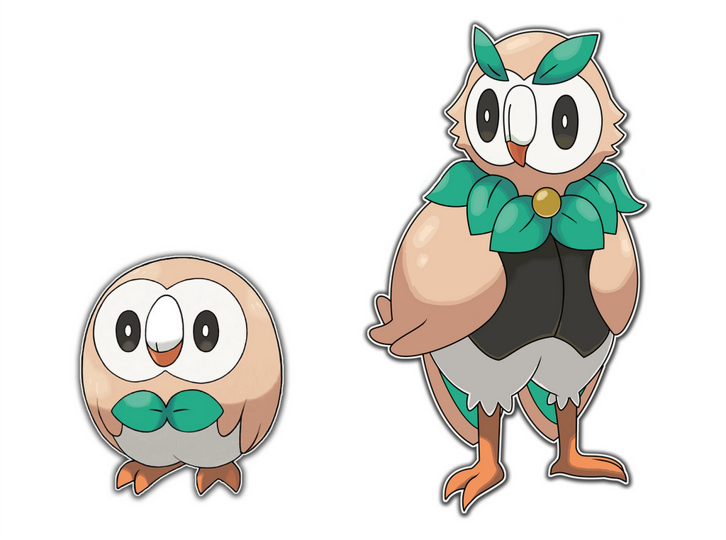 Rowlett Eevolution Line Rowlet Evolution by Linkmakker on DeviantArt