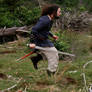 More running with blade