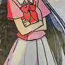 schoolgirl |90s anime | traditional art