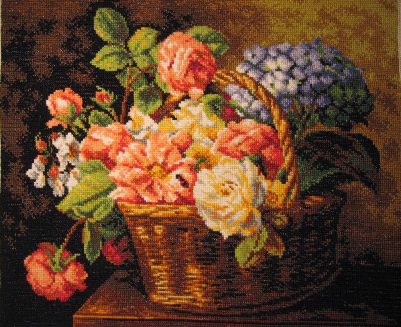 Flowers in a basket