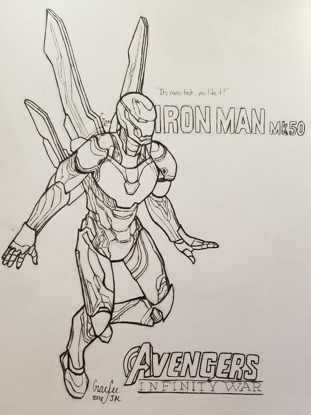 Infinity War Coloring Iron Man