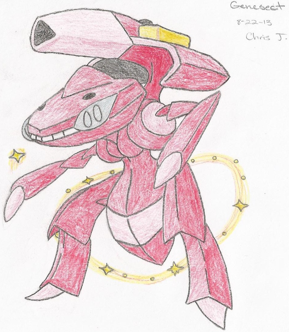 Shiny Genesect Drawing