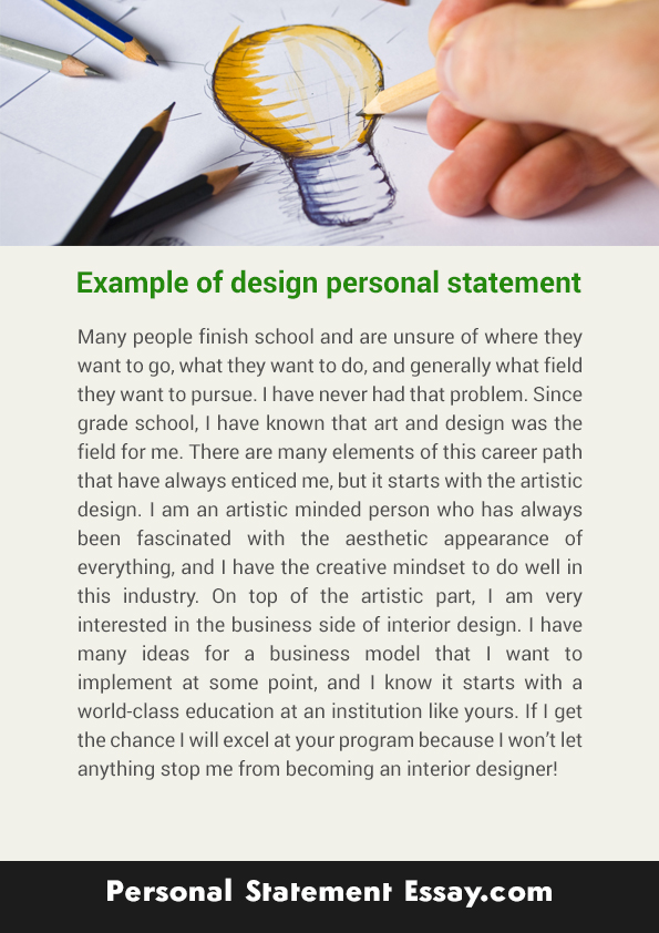 master of design personal statement