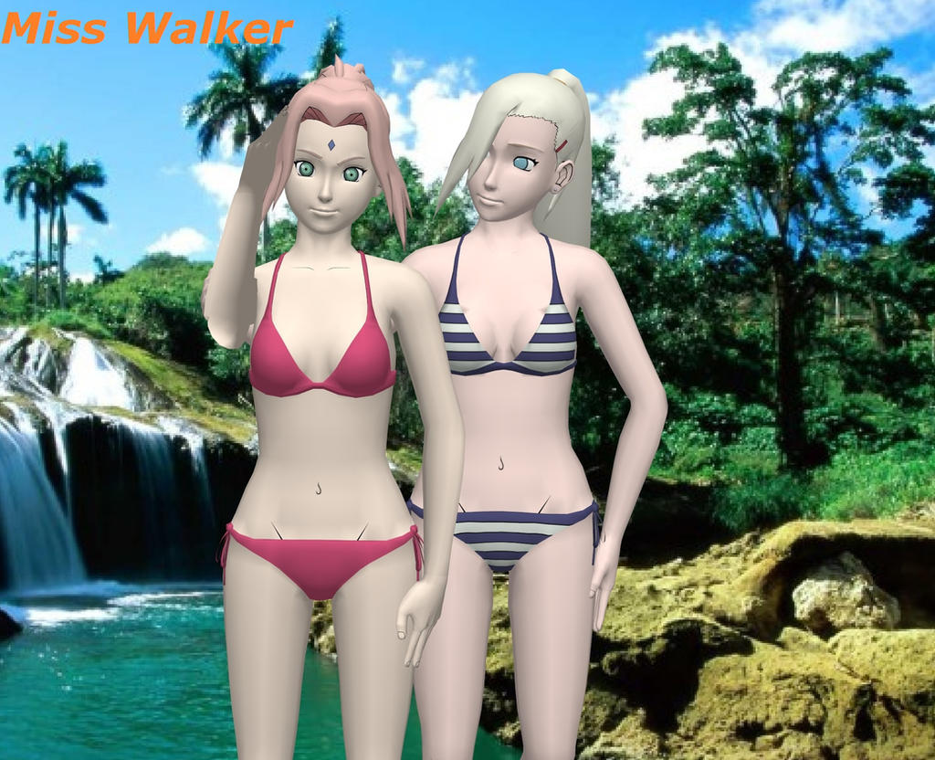 Ino and Sakura bikini by ada3763 on DeviantArt.