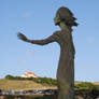 Emigrant mother statue ( Gijon Asturias Spain )