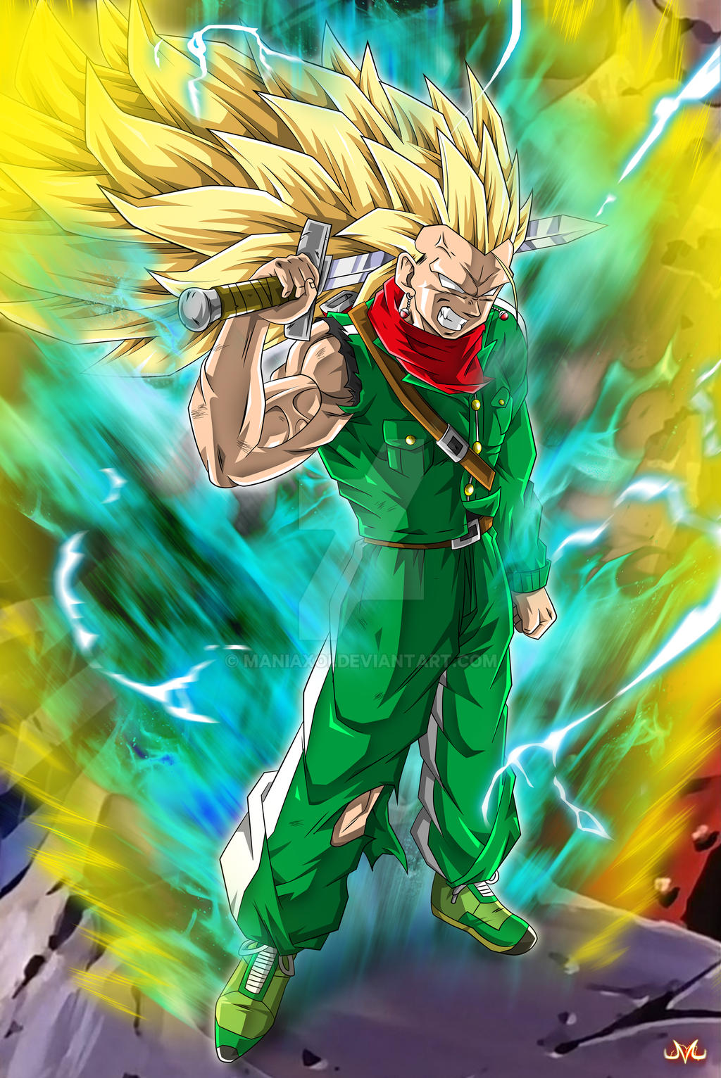 Trunks #3 (SSJ Rage) by eduardoalopez on DeviantArt