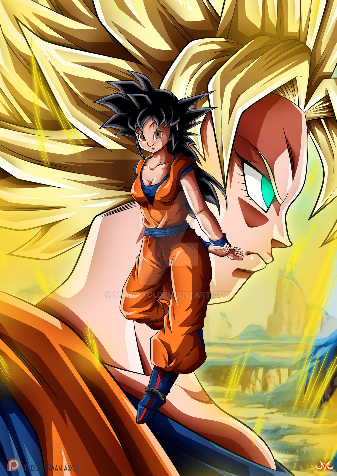 Patreon S July Reward She Goku By Maniaxoi On Deviantart