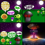 Plants vs Zombies Comic: DoomShroom And PlantFood.