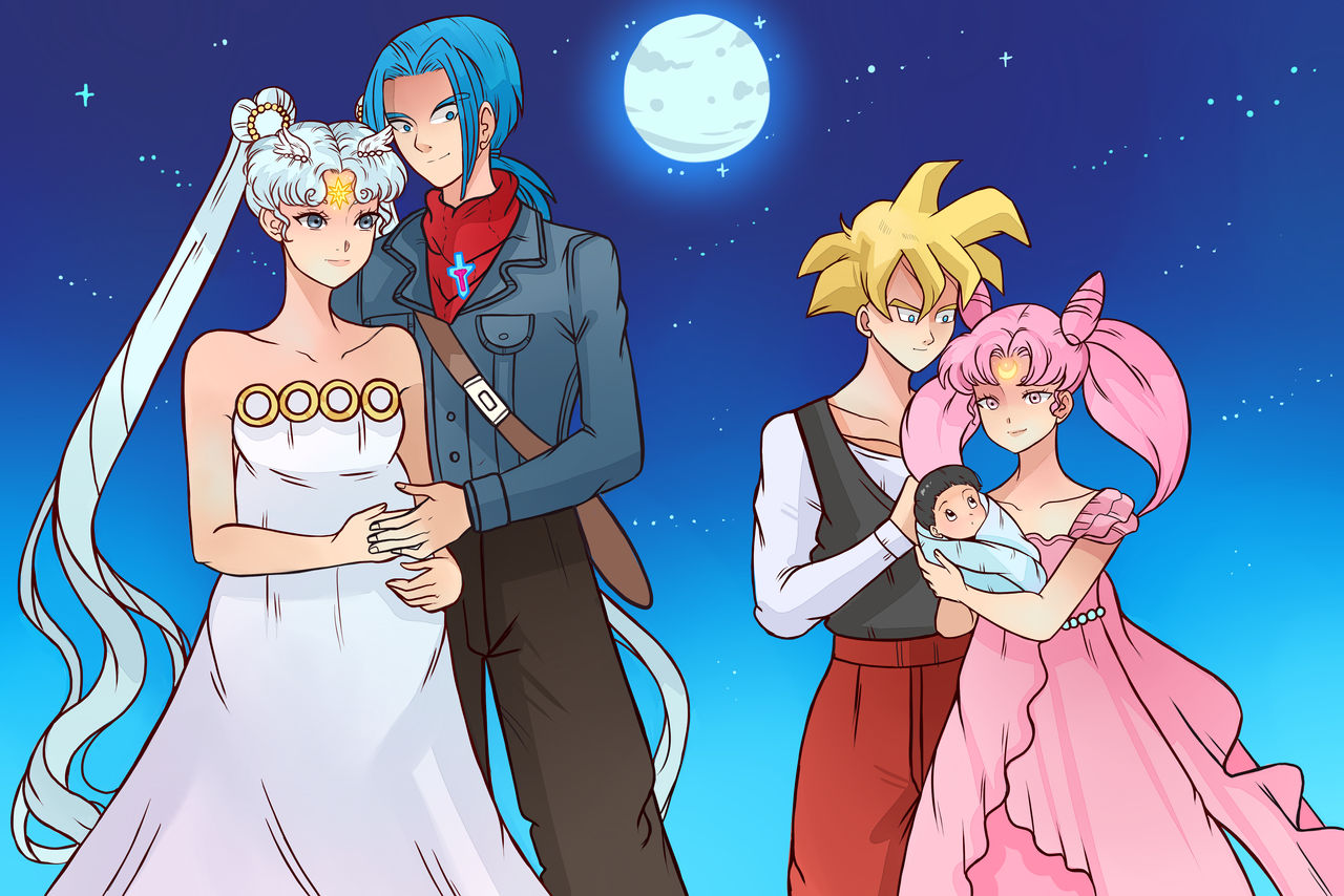 Trunks And Rini Larienne TrunksXUsagi GohanXChibiusa Pan by DBZForever on DeviantArt