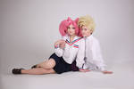 Chibiusa and Gohan Cosplay by DBZForever