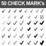 50 Vector Check Marks