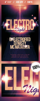 Electro Night Flyer by nadaimages