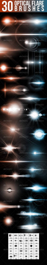 30 Optical Flare Brushes
