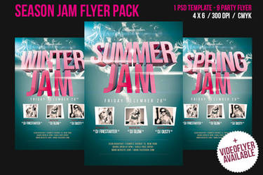 Season Jam Video Flyer / Print Flyer by nadaimages