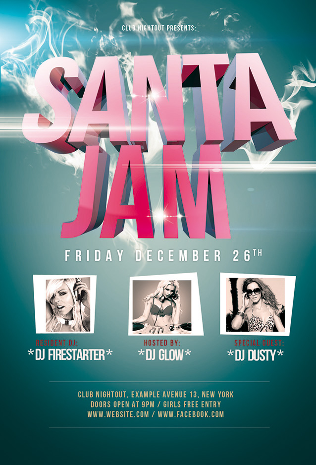 Santa Jam Flyer / Videoflyer