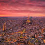 Burning Sky over Paris