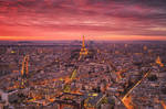 Burning Sky over Paris
